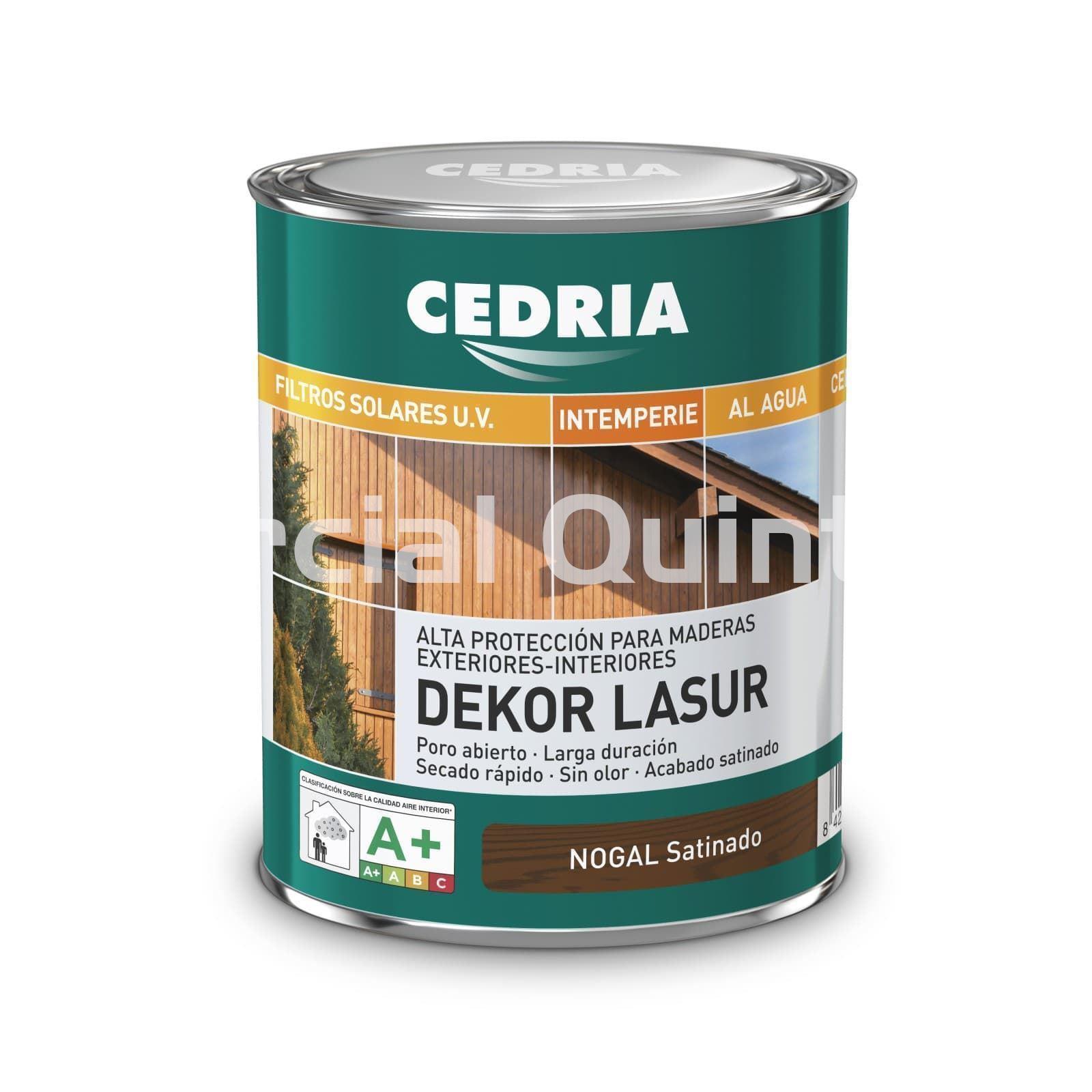 Lasur protector madera exterior al agua Cedria Dekor Lasur 20 litros (Pino)