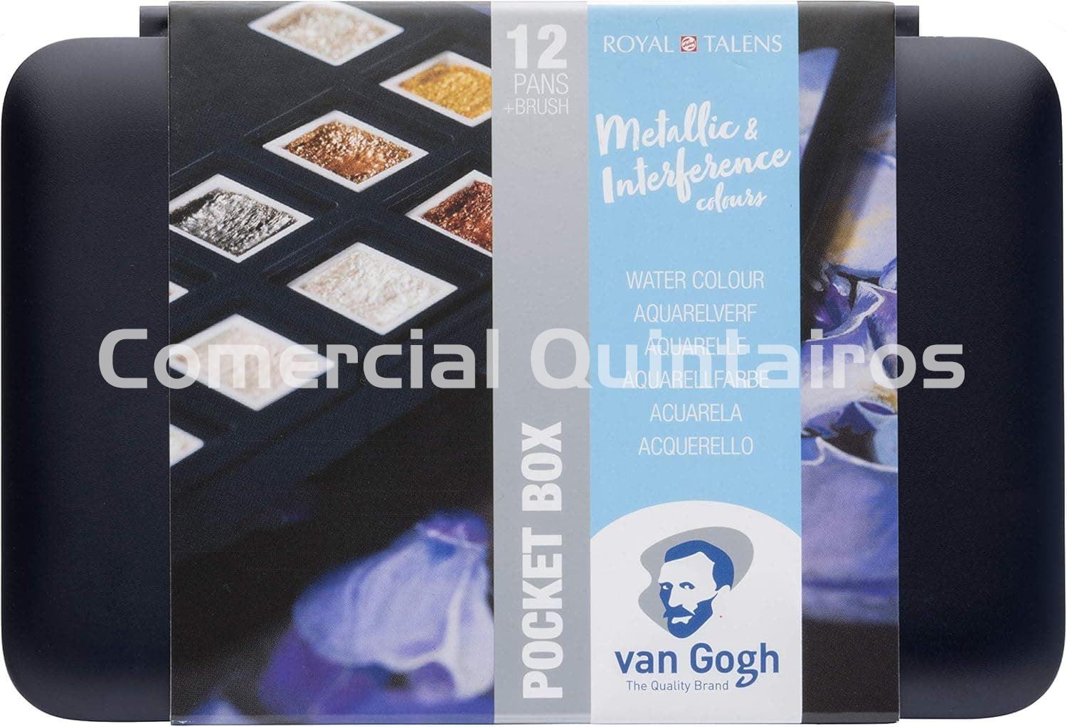 ROYAL TALENS ACUARELAS METALIZADAS VAN GOGH 12 PANS - Imagen 1