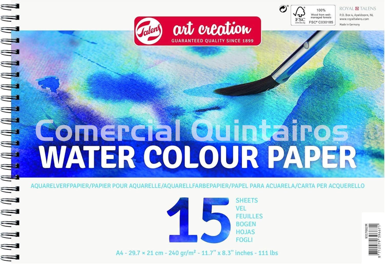 ROYAL TALENS ART CREATION PAPEL ACUARELA A4, 15 Hojas - Imagen 1